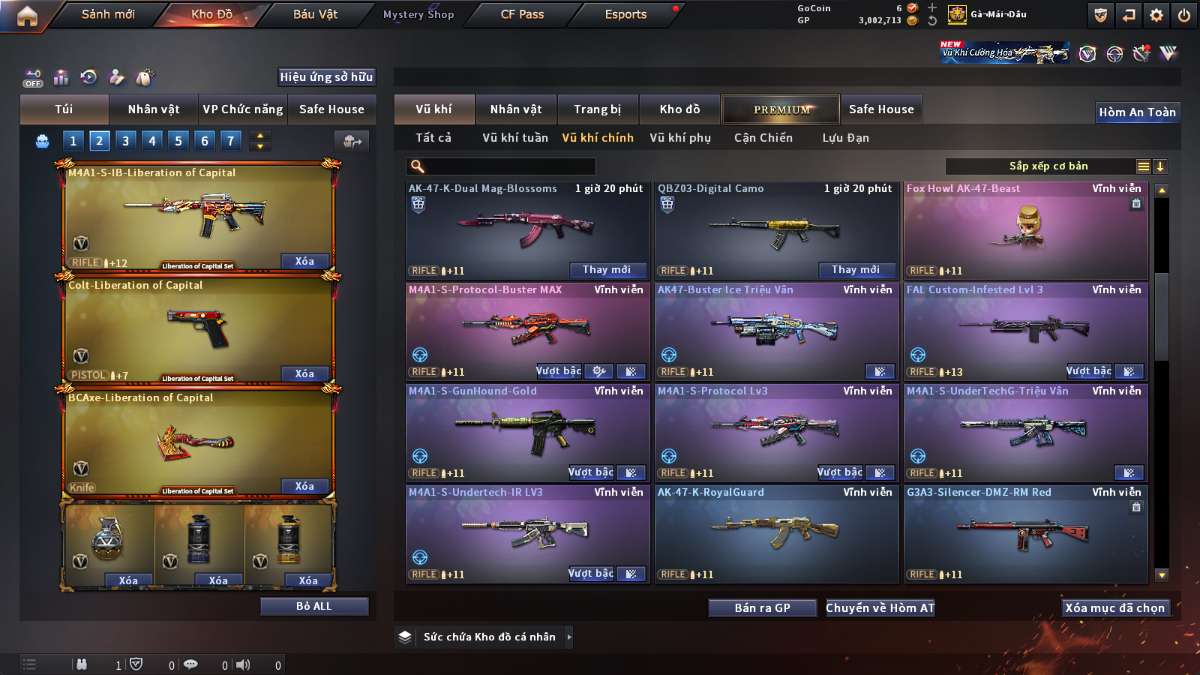 shop acc cf uy tin gia re